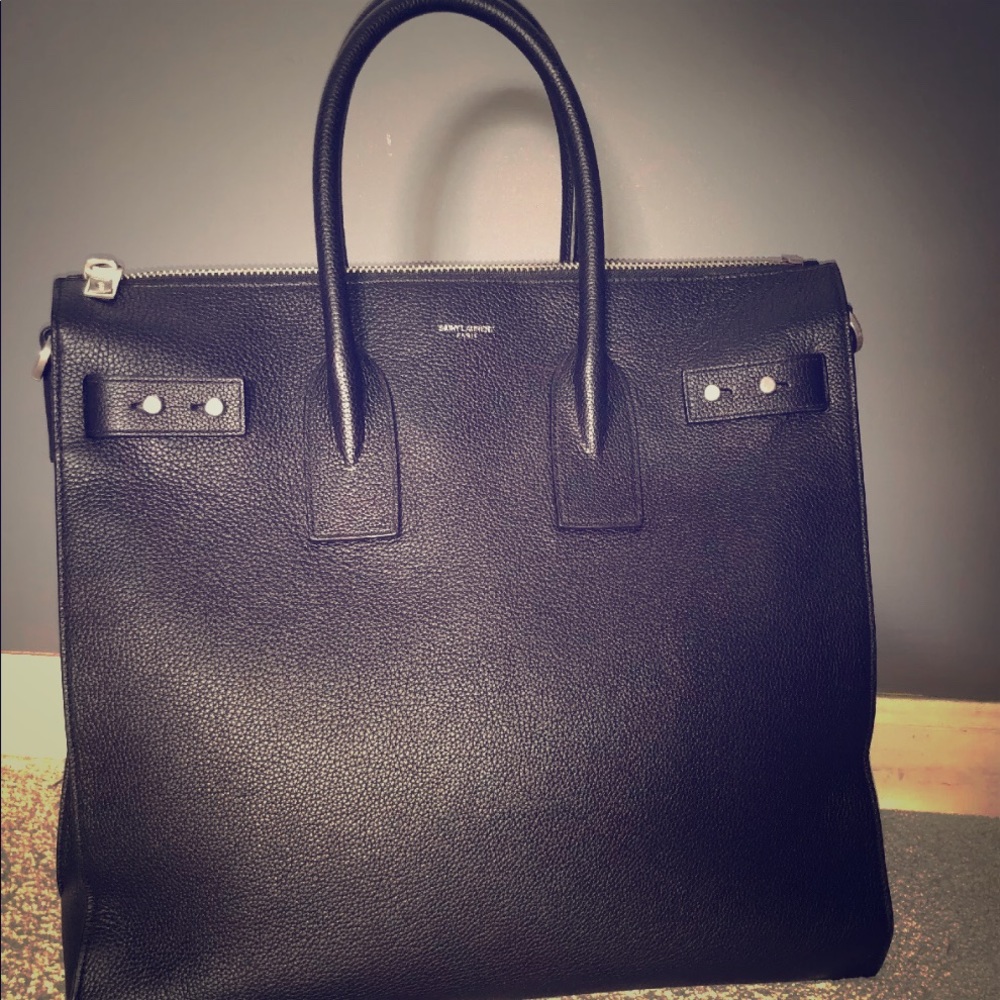 Authentic Black YSL Tote